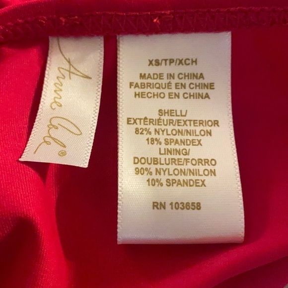 ANNE Cole Twist Front Tankini Swimsuit Top - Picture 8 of 8